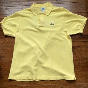 EUC Yellow Lacoste Polo Shirt